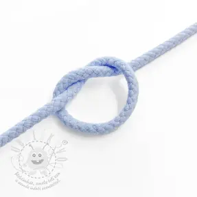 Bavlněná šňůra 5 mm light blue