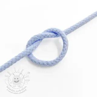 Bavlněná šňůra 5 mm light blue