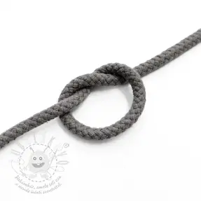 Bavlněná šňůra 5 mm dark grey