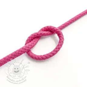 Bavlněná šňůra 5 mm fuchsia