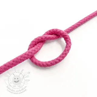 Bavlněná šňůra 5 mm fuchsia