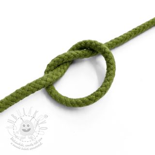 Bavlněná šňůra 5 mm olive green