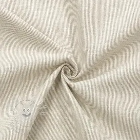 Len s bavlnou Lira mini stripe beige