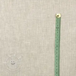 Len s bavlnou Lira mini stripe beige