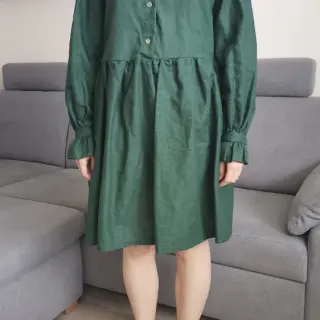 Len předepraný dark green