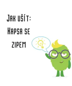 Jak ušít - Kapsa se zipem