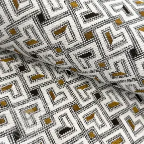 Dekorační látka jacquard Pagne allover jaune