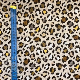 Dekorační látka jacquard PUMA ALLOVER JAUNE