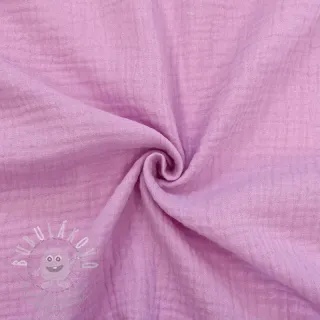 Dvojitá gázovina/mušelín light pink