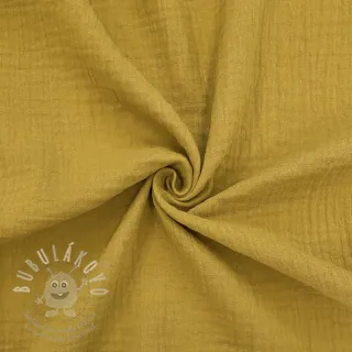 Dvojitá gázovina/mušelín gold ORGANIC