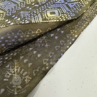 Bavlněná látka UNIQUE BATIK design K brown