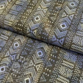 Bavlněná látka UNIQUE BATIK design K brown