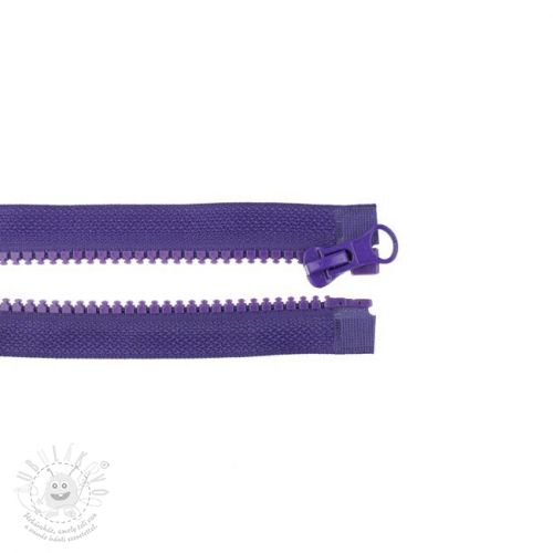 Zip dělitelný 35 cm purple