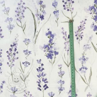 Dekorační látka premium Watercolour lavender field