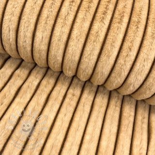 Umělá kožešina Shadow stripes bronze