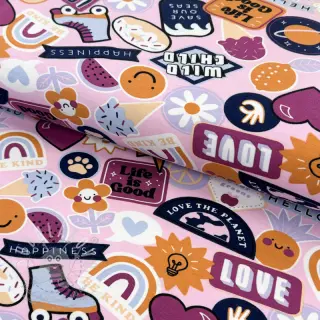 Úplet Patches light pink