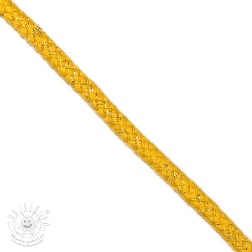Levně Šnůra Lurex 10 mm yellow