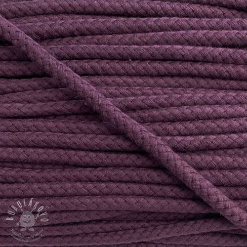 Levně Bavlněná šňůra 8 mm violet