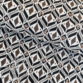 Dekorační látka jacquard MOANA allover taupe