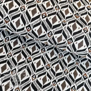 Dekorační látka jacquard MOANA allover taupe
