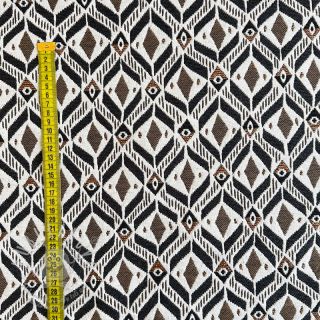 Dekorační látka jacquard MOANA allover taupe