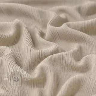 Viskóza se lnem CRINCLE beige