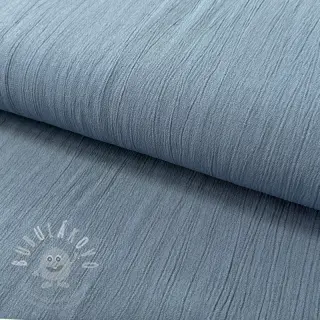 Viskóza se lnem CRINCLE blue shadow