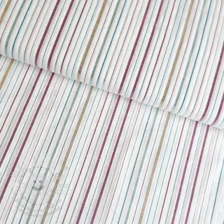 Bavlněná látka LUREX stripes white