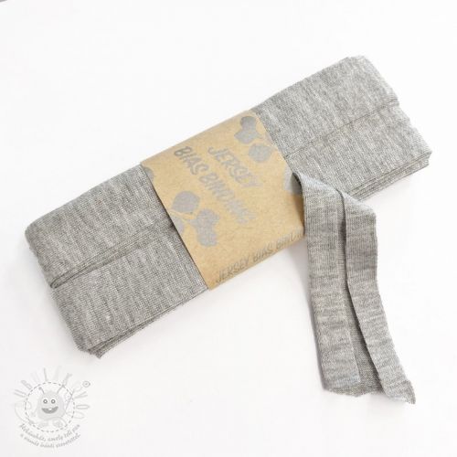 Levně Lemovací guma viskóza - 3 m light grey melange