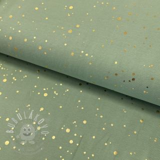 Úplet FOIL Dotty GOLD pastel green