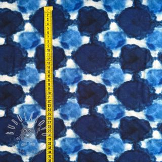 Úplet VISCOSE LYCRA HEAVY Indigo design B digital print