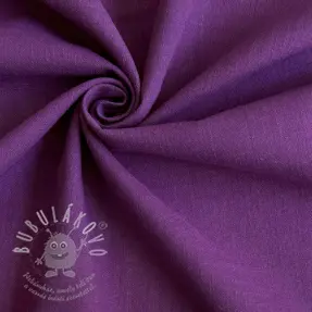 Bavlněná látka se lnem purple