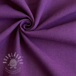 Bavlněná látka se lnem purple