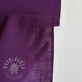Bavlněná látka se lnem purple