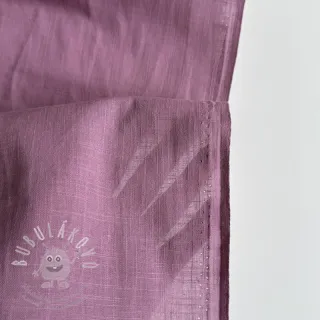 Bavlněná látka se lnem old pink