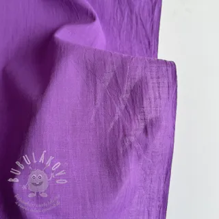 Bavlněná látka se lnem dark lilac