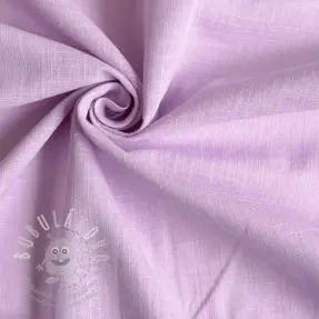 Bavlněná látka se lnem lilac