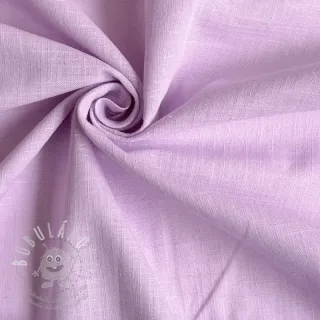 Bavlněná látka se lnem lilac