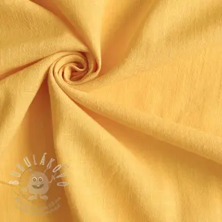 Bavlněná látka se lnem yellow