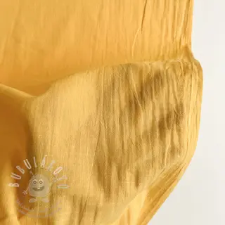 Bavlněná látka se lnem yellow