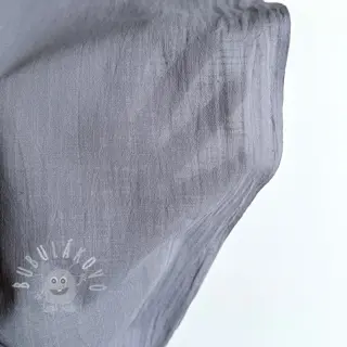 Bavlněná látka se lnem grey