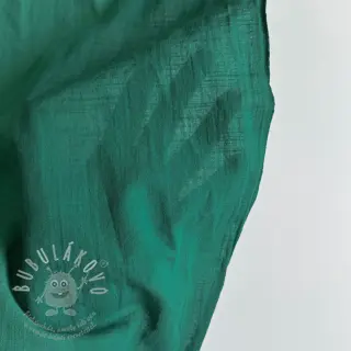 Bavlněná látka se lnem apple green