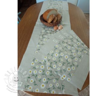 Dekorační látka Linenlook Daisy sweet garden