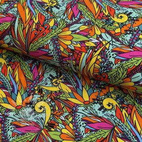 Úplet VISCOSE LYCRA HEAVY Ornamental design C digital print