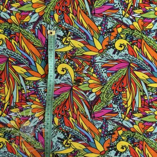 Úplet VISCOSE LYCRA HEAVY Ornamental design C digital print