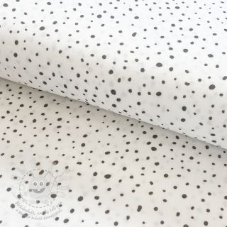 Dvojitá gázovina/mušelín Small dots Snoozy taupe