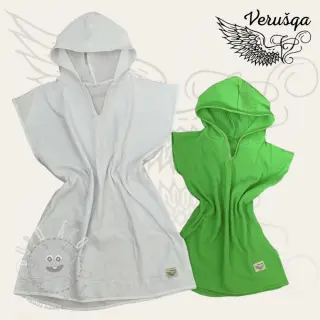 Dvojitá gázovina/mušelín neon lime