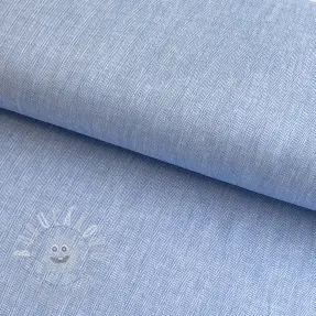Len s bavlnou Fishbone light blue
