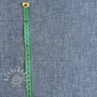 Len s bavlnou Fishbone light jeans