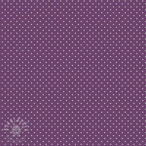 Bavlněná látka Petit dots purple